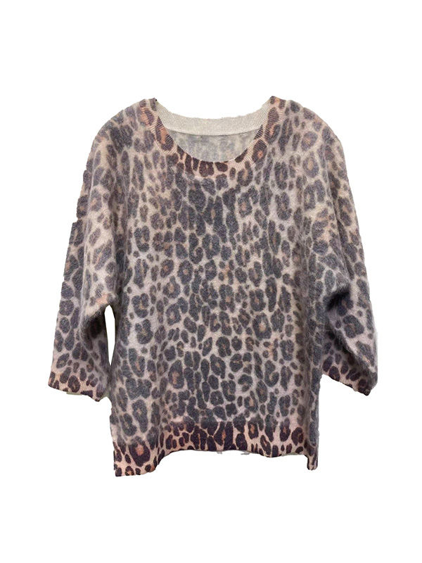 Cashmere digital printing with brushed